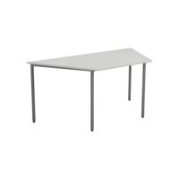 Trapezoidal Multi-purpose Table 1600 X 800 White/Silver