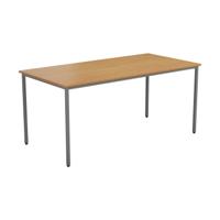 RECTANGULAR MULTIPURPOSE TABLE 1800 X 800 NOVA OAK/SILVER