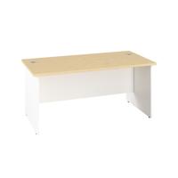 Panel Rectangular Desk: 800mm Deep 1800X800 Maple/White