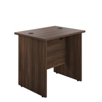 Panel Rectangular Desk: 600mm Deep 800X600 Dark Walnut