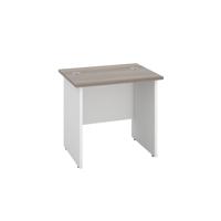 Panel Rectangular Desk: 600mm Deep 800X600 Grey Oak/White