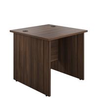 Panel Rectangular Desk: 800mm Deep 800X800 Dark Walnut