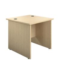 Panel Rectangular Desk: 800mm Deep 800X800 Maple