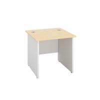 Panel Rectangular Desk: 800mm Deep 800X800 Maple/White