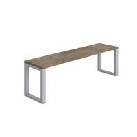 Picnic Bench (FSC) 1400 Grey Nebraska Oak/Silver