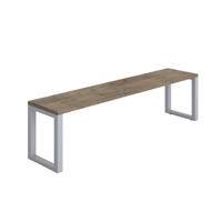 Picnic Bench (FSC) 1600 Grey Nebraska Oak/Silver