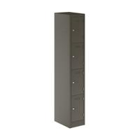 Primary 4 Door Single Locker Column Slate