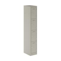 Primary 4 Door Single Locker Column Goose Grey