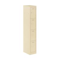 Primary 4 Door Single Locker Column Cream