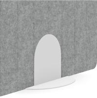 Metal Stand For PET Screen White