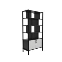 Pose Wooden Storage 900W X 460D X 1800H Black/Black