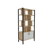 Pose Wooden Storage 900W X 460D X 1800H Maple/Black