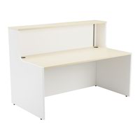 Reception Unit 1600 - White Sides With Maple Top