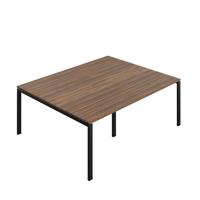 Synergy Meeting Table (FSC) : Goal Post Leg : 2000 1600 Dark Walnut/Black