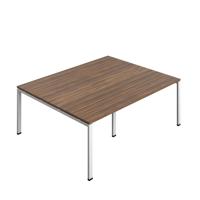 Synergy Meeting Table (FSC) : Goal Post Leg : 2000 1600 Dark Walnut/White