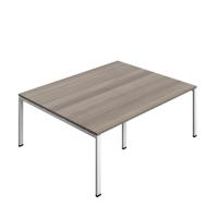 Synergy Meeting Table (FSC) : Goal Post Leg : 2000 1600 Grey Oak/White