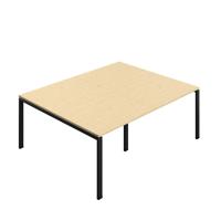 Synergy Meeting Table (FSC) : Goal Post Leg : 2000 1600 Maple/Black
