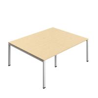 Synergy Meeting Table (FSC) : Goal Post Leg : 2000 1600 Maple/Silver