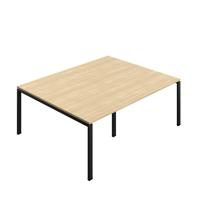 Synergy Meeting Table (FSC) : Goal Post Leg : 2000 1600 Nova Oak/Black