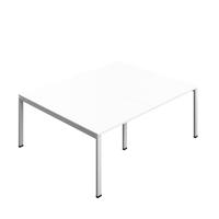 Synergy Meeting Table (FSC) : Goal Post Leg : 2000 1600 White/Silver