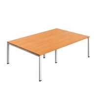 Synergy Meeting Table (FSC) : Goal Post Leg : 2400 1600 Beech/White