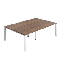 Synergy Meeting Table (FSC) : Goal Post Leg : 2400 1600 Dark Walnut/White