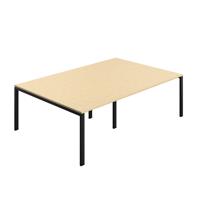 Synergy Meeting Table (FSC) : Goal Post Leg : 2400 1600 Maple/Black