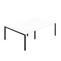 Synergy Meeting Table (FSC) : Goal Post Leg : 2400 1600 White/Black