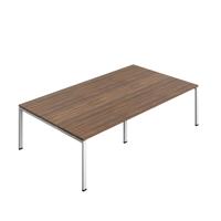 Synergy Meeting Table (FSC) : Goal Post Leg : 2800 1600 Dark Walnut/White