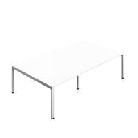 Synergy Meeting Table (FSC) : Goal Post Leg : 2800 1600 White/Silver