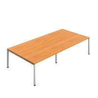 Synergy Meeting Table (FSC) : Goal Post Leg : 3200 1600 Beech/Silver