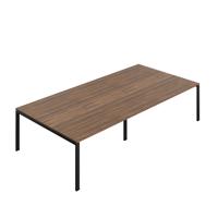 Synergy Meeting Table (FSC) : Goal Post Leg : 3200 1600 Dark Walnut/Black