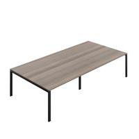 Synergy Meeting Table (FSC) : Goal Post Leg : 3200 1600 Grey Oak/Black