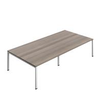 Synergy Meeting Table (FSC) : Goal Post Leg : 3200 1600 Grey Oak/Silver