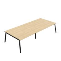 Synergy Meeting Table (FSC) : A-Frame Leg : 3600 1600 Nova Oak/Black
