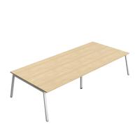 Synergy Meeting Table (FSC) : A-Frame Leg : 3600 1600 Nova Oak/Silver