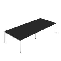 Synergy Meeting Table (FSC) : Goal Post Leg : 3600 1600 Black/White