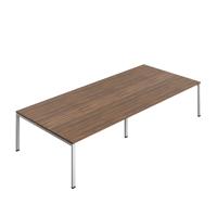 Synergy Meeting Table (FSC) : Goal Post Leg : 3600 1600 Dark Walnut/Silver