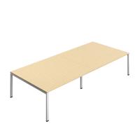 Synergy Meeting Table (FSC) : Goal Post Leg : 3600 1600 Maple/Silver