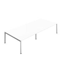 Synergy Meeting Table (FSC) : Goal Post Leg : 3600 1600 White/Silver