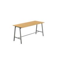 Titan High Maker Rectangular Table  1200 X 1000 Anthracite/Sorano Oak