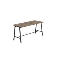 Titan High Maker Rectangular Table  1200 X 1000 Black/Grey Nebraska Oak