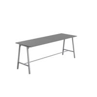 Titan High Maker Rectangular Table  1500 X 1000 Silver/Anthracite