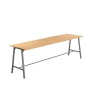 Titan High Maker Rectangular Table  1800 X 1000 Anthracite/Ellmau Beech