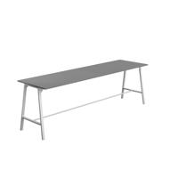 Titan High Maker Rectangular Table  1800 X 1000 White/Anthracite