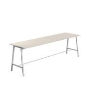 Titan High Maker Rectangular Table  1800 X 1000 White/Grey