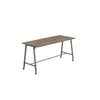 Titan Mobile High Maker Rectangular Table  1200 X 1000 Anthracite/Grey Nebraska Oak
