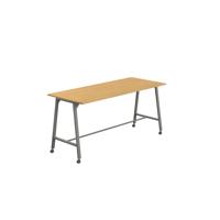 Titan Mobile High Maker Rectangular Table  1200 X 1000 Anthracite/Sorano Oak