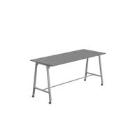 Titan Mobile High Maker Rectangular Table  1200 X 1000 Silver/Anthracite