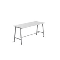 Titan Mobile High Maker Rectangular Table  1200 X 1000 Silver/White